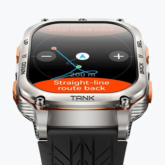 KOSPET Tank M3 Smart Watch for Unisex, AMOLED Display, 1.96 Inch -