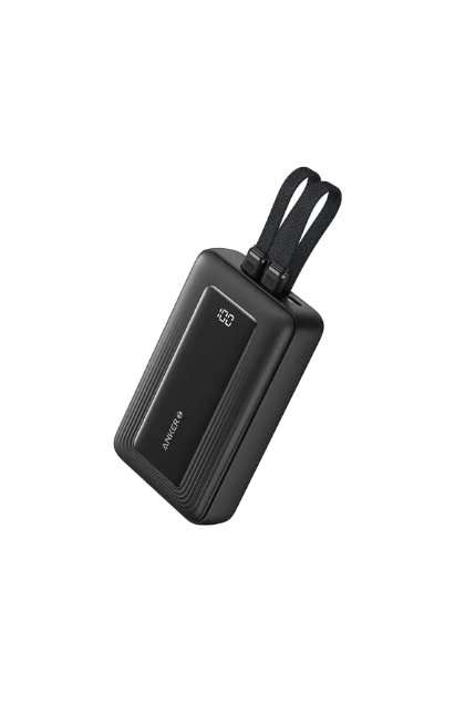 Anker Zolo Power Bank, 30W, 20000mAh, Digital Display, Black, A1681611