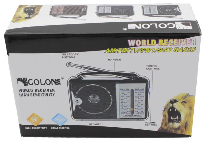 Golon FM Radio , Black - RX-607