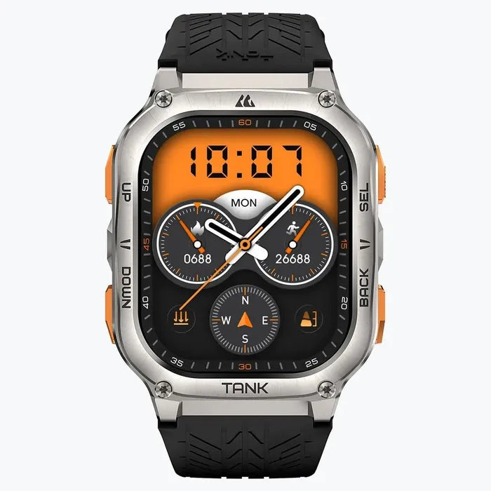 KOSPET Tank M3 Smart Watch for Unisex, AMOLED Display, 1.96 Inch -