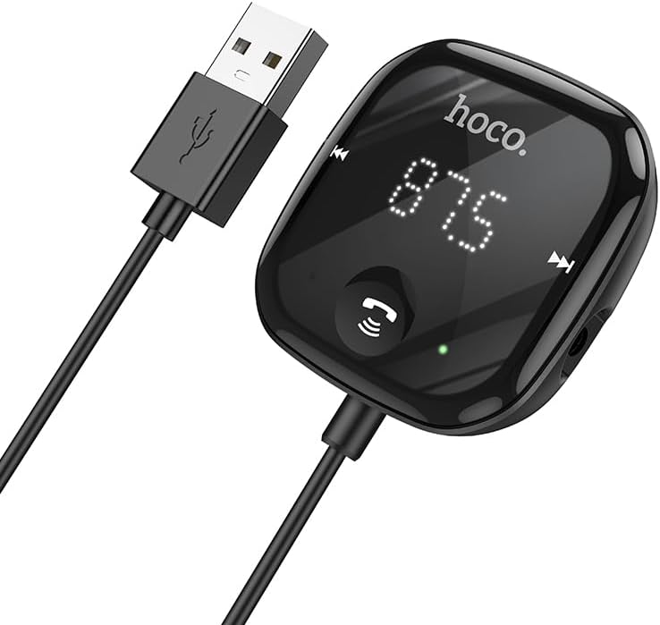 Hoco E65 Car Bluetooth FM Transmitter, Black