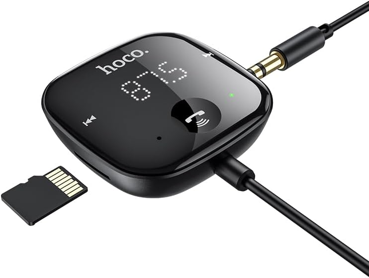 Hoco E65 Car Bluetooth FM Transmitter, Black