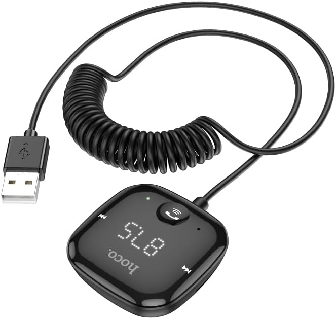 Hoco E65 Car Bluetooth FM Transmitter, Black