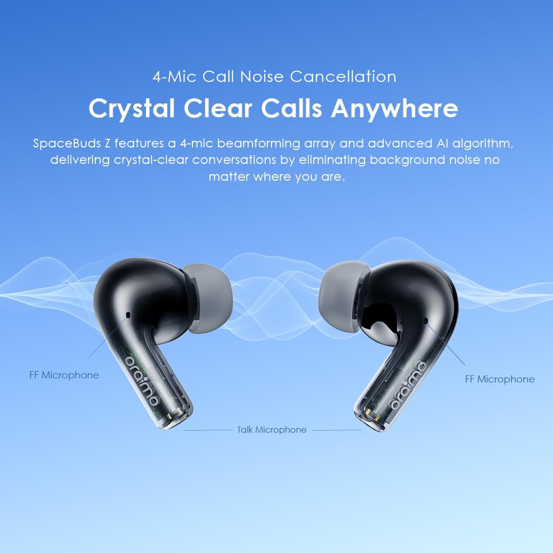 Oraimo SpaceBuds Z OTW‑625 True Wireless Earbuds - Black