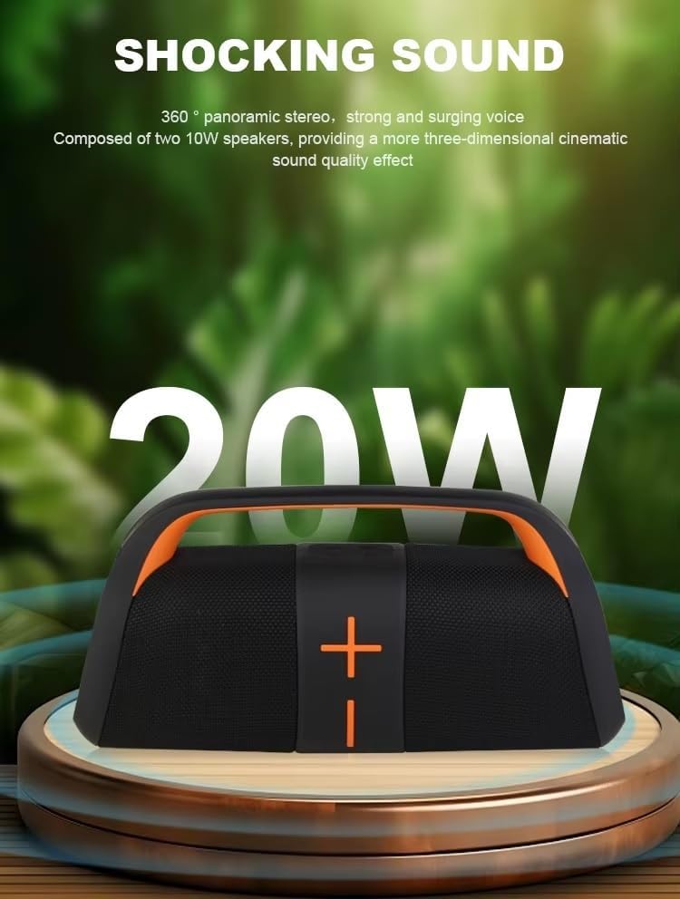 Kisonli K12 Wireless Bluetooth Speaker, 20W,