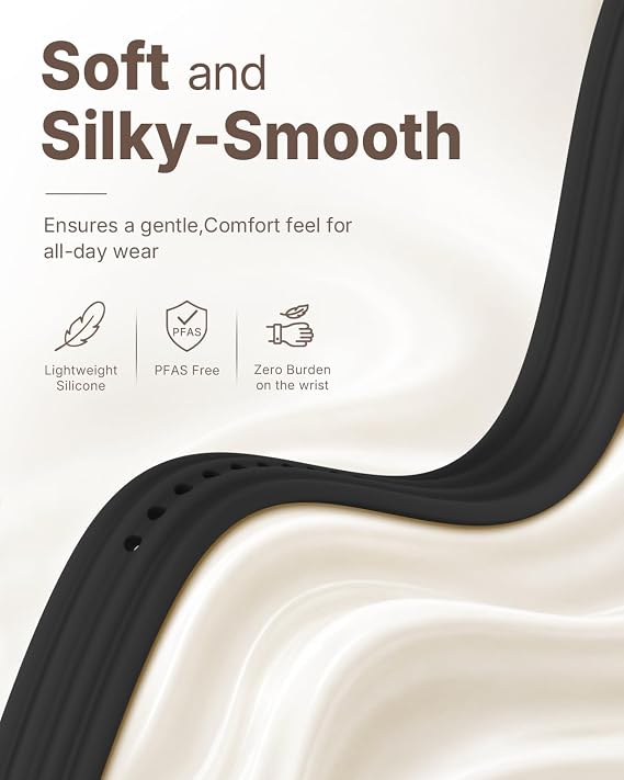 Ecosystem Nylon Sport Band Compatible with Google Fitbit Air, Replacement Loop Strap | Soft Breathable Hook-and-Loop Nylon Wristband, Micro-Adjustable Lightweight Fit for Women and Men