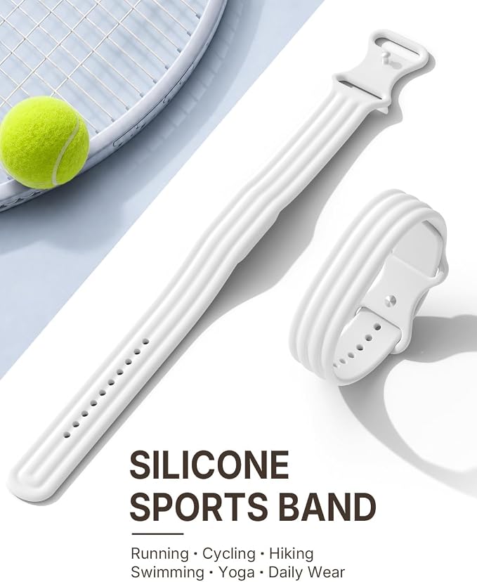 Ecosystem Nylon Sport Band Compatible with Google Fitbit Air, Replacement Loop Strap | Soft Breathable Hook-and-Loop Nylon Wristband, Micro-Adjustable Lightweight Fit for Women and Men