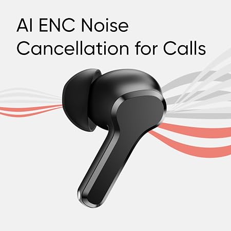 realme Buds T110 with AI ENC for Calls, Upto 38 Hours of Playback and Fast Charging Bluetooth Headset