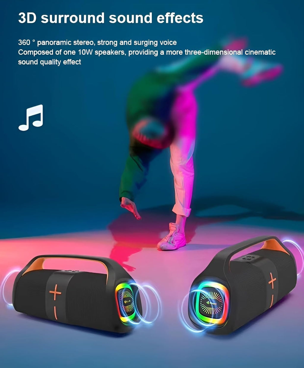Kisonli K12 Wireless Bluetooth Speaker, 20W,