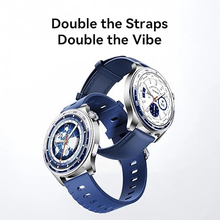 Joyroom JR-FC3 Classic Smart Watch with Bluetooth Calling (Answer/Make Call), 1.43" HD Display, 24/7 Health Monitor (Heart Rate, SpO2), 100+ Sports Modes, IP68 Waterproof