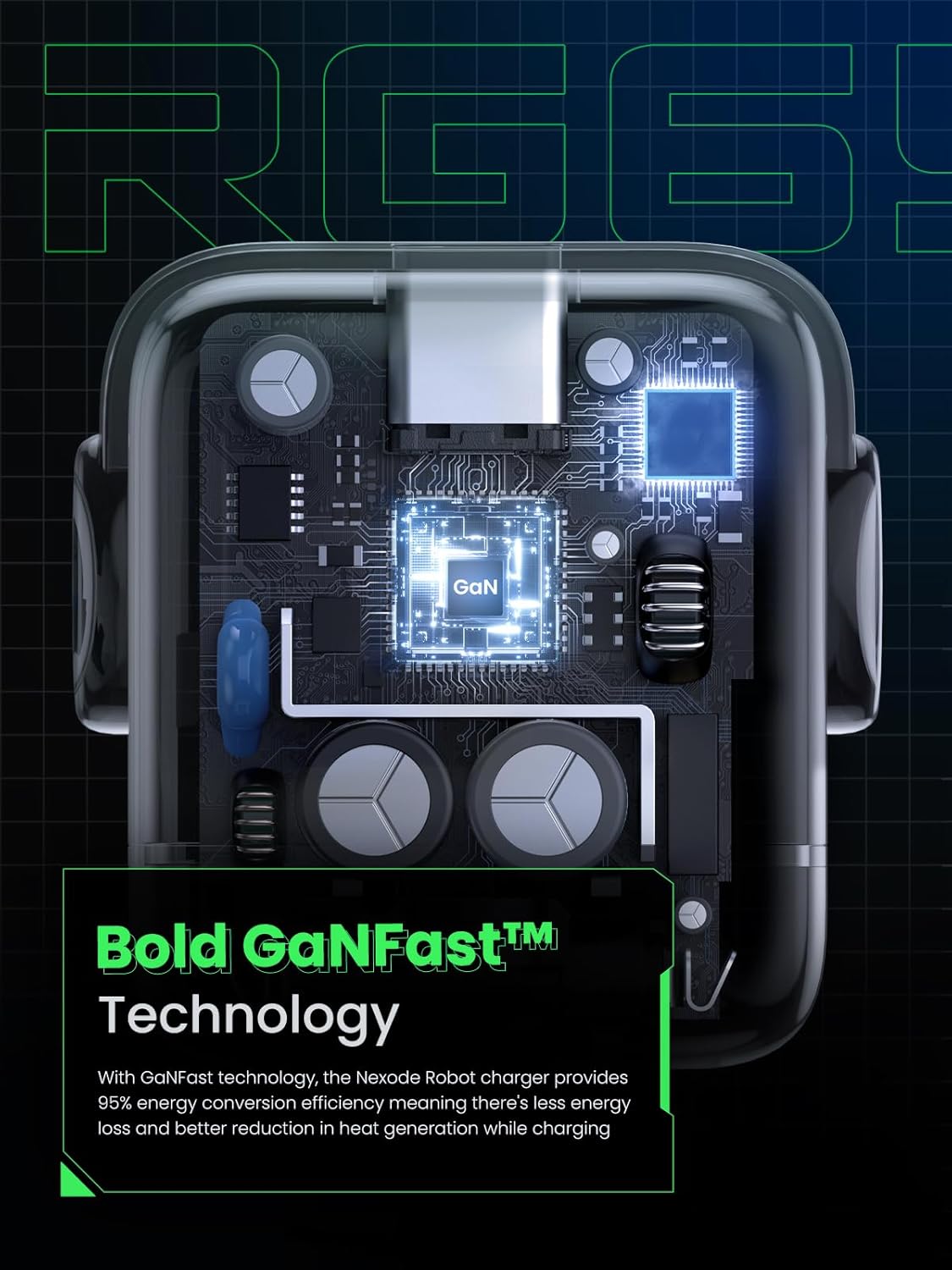 Ugreen Nexode CD361, 65W, RG 3-Port Gan Fast Charger