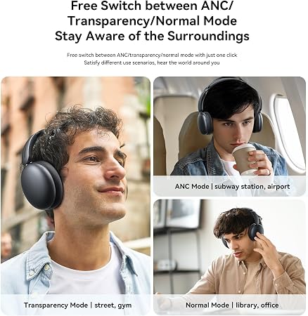 Joyroom JR-JH1 Headphones Hybrid ANC Wireless - Black