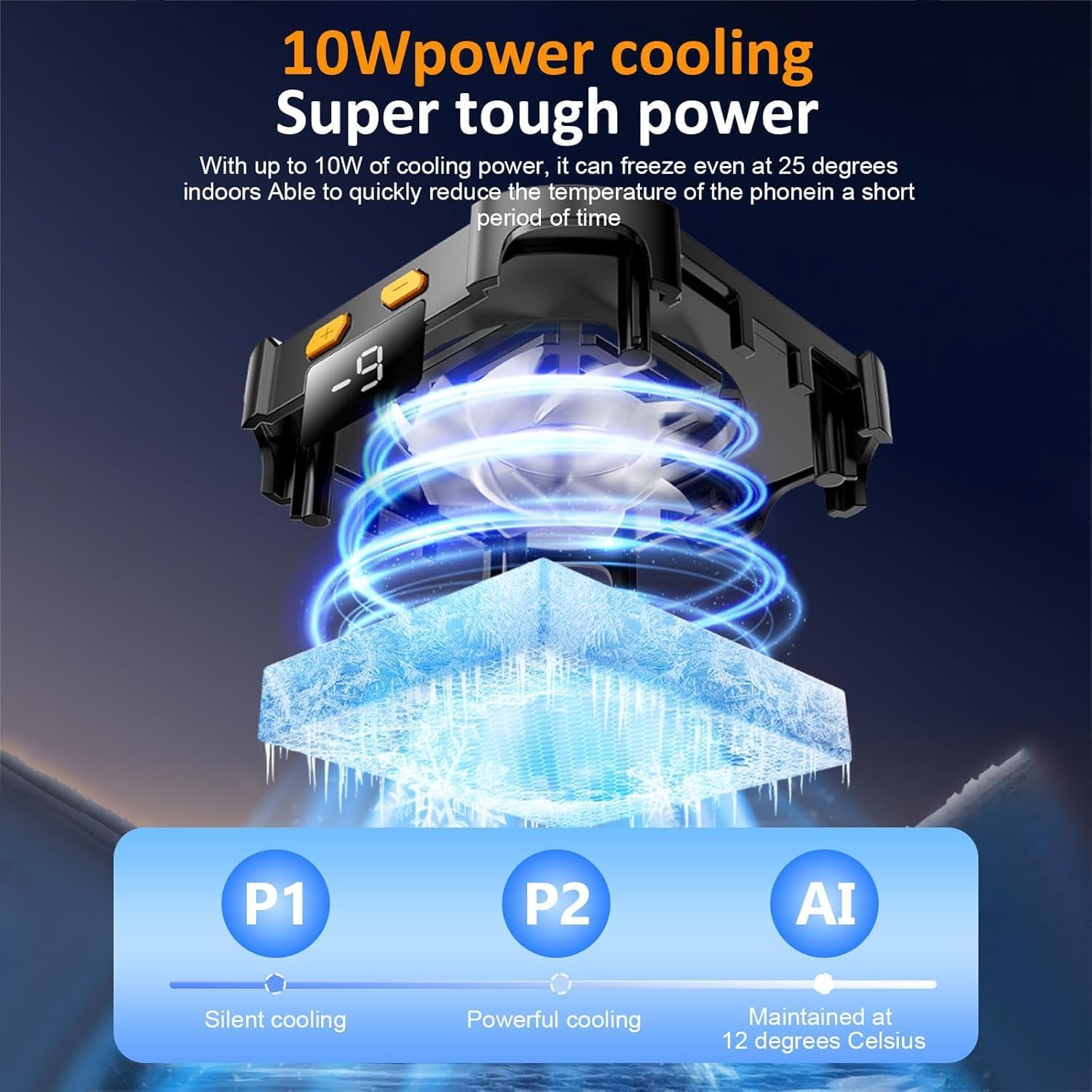 P70 Magnetic Phone Cooler – 2000mAh Wireless