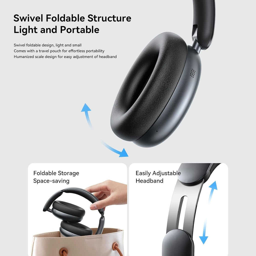 Joyroom JR-JH1 Headphones Hybrid ANC Wireless - Black