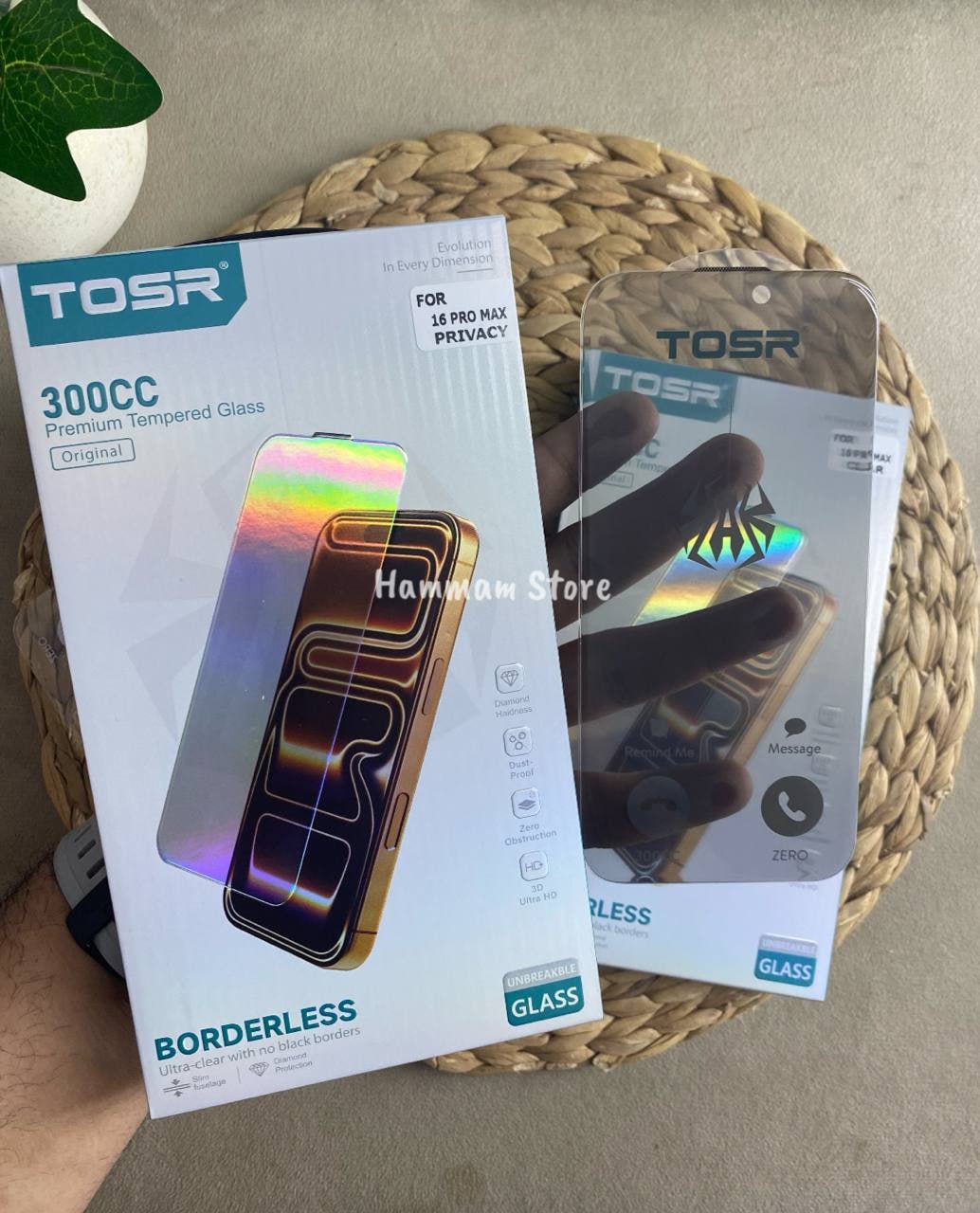 TOSR Privacy Borderless Tempered Glass Screen Protector