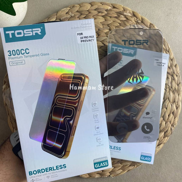 TOSR Privacy Borderless Tempered Glass Screen Protector