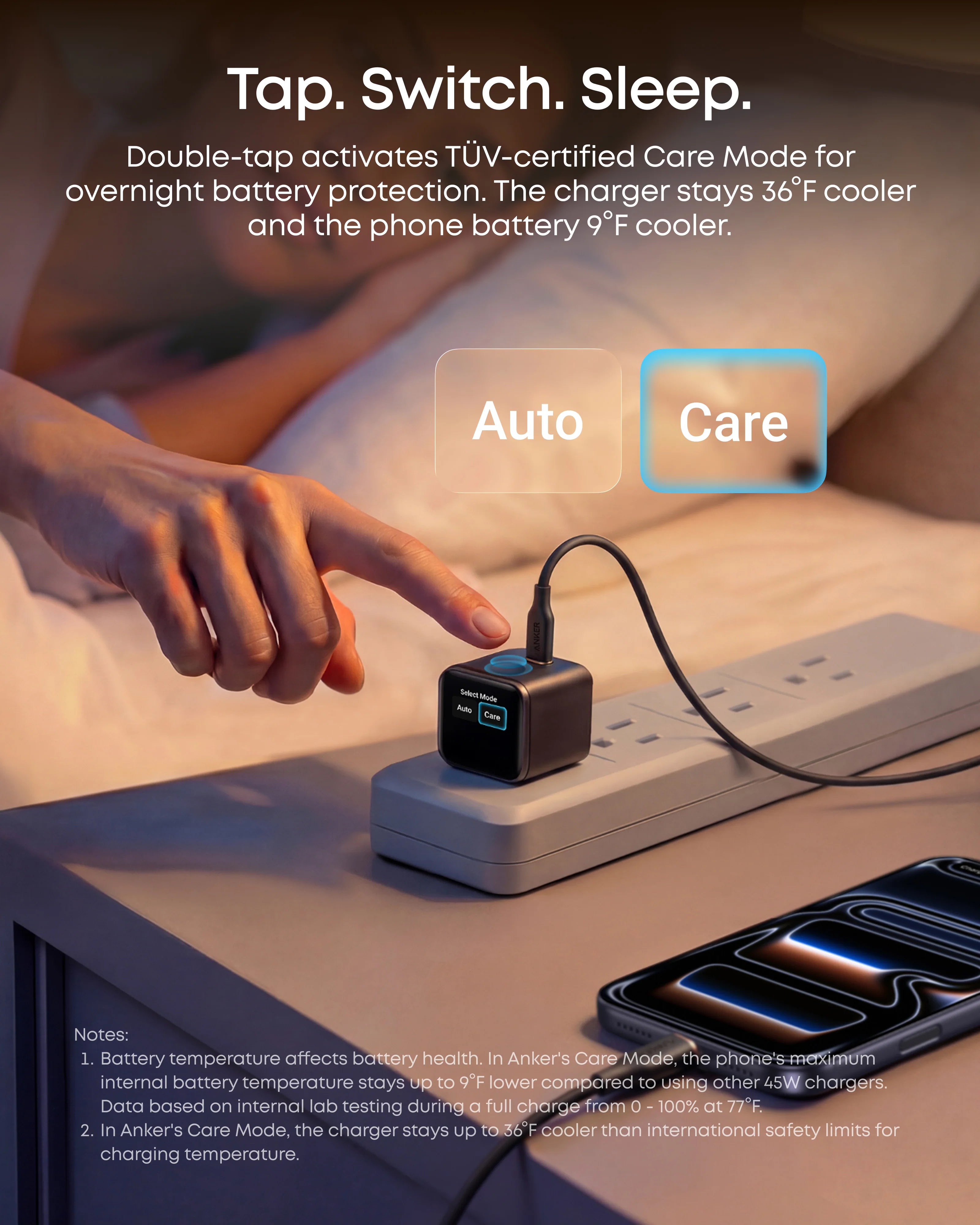 Anker Nano 45W GaN Charger. with Display (A121D) Type C Charge Fast Charging, Compact and Foldable Plug USB C Charger for Samsung Galaxy S26 Ultra/S25 Series, iPhone 17/16 Series, MacBook (White)