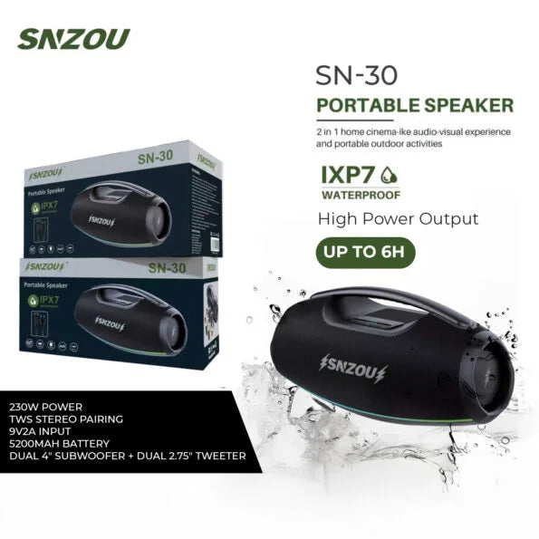 SNZOU BassBox Speaker | SN-30