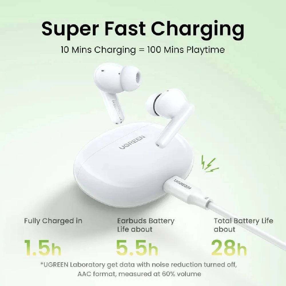 UGREEN Earbuds HiTune P3 True Wireless Whit