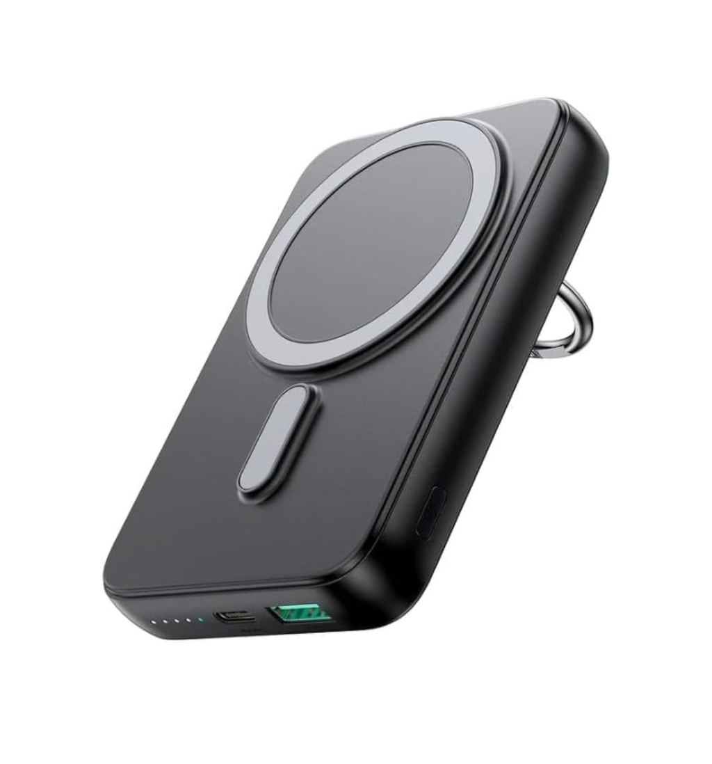 Joyroom W050 20W Magnetic Wireless Power Bank with Ring Holder 10000mAh-Black