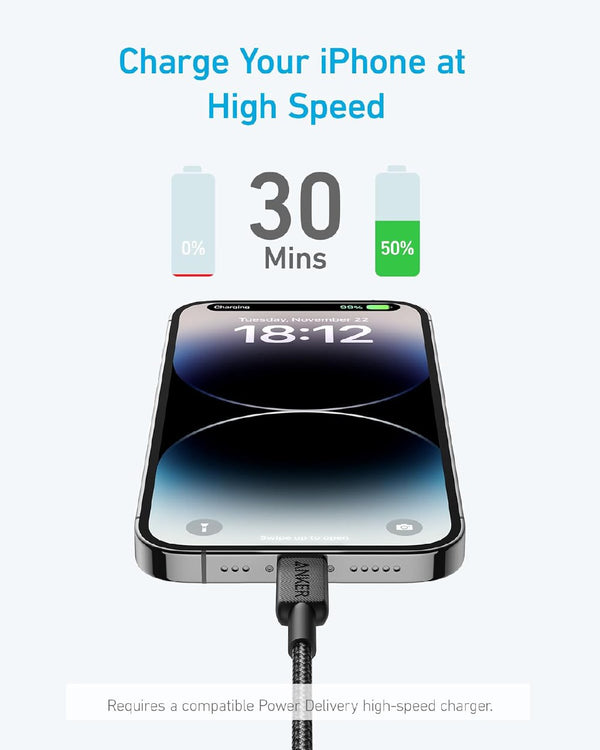 Anker 322 USB-C Lightning Cable