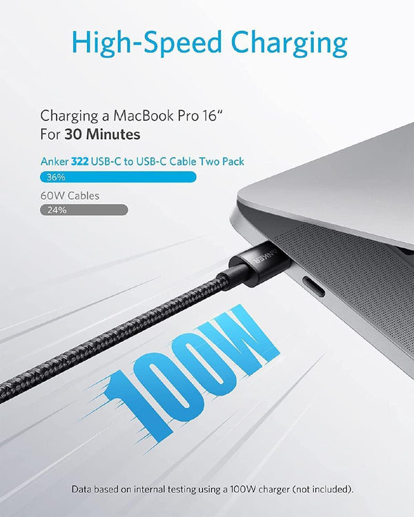 Anker 322 USB-C to USB-C Cable 0.9m