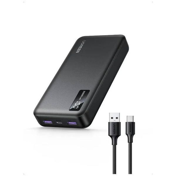 UGREEN Power Bank 20000mAh 20W Two Ways Charging - Gray