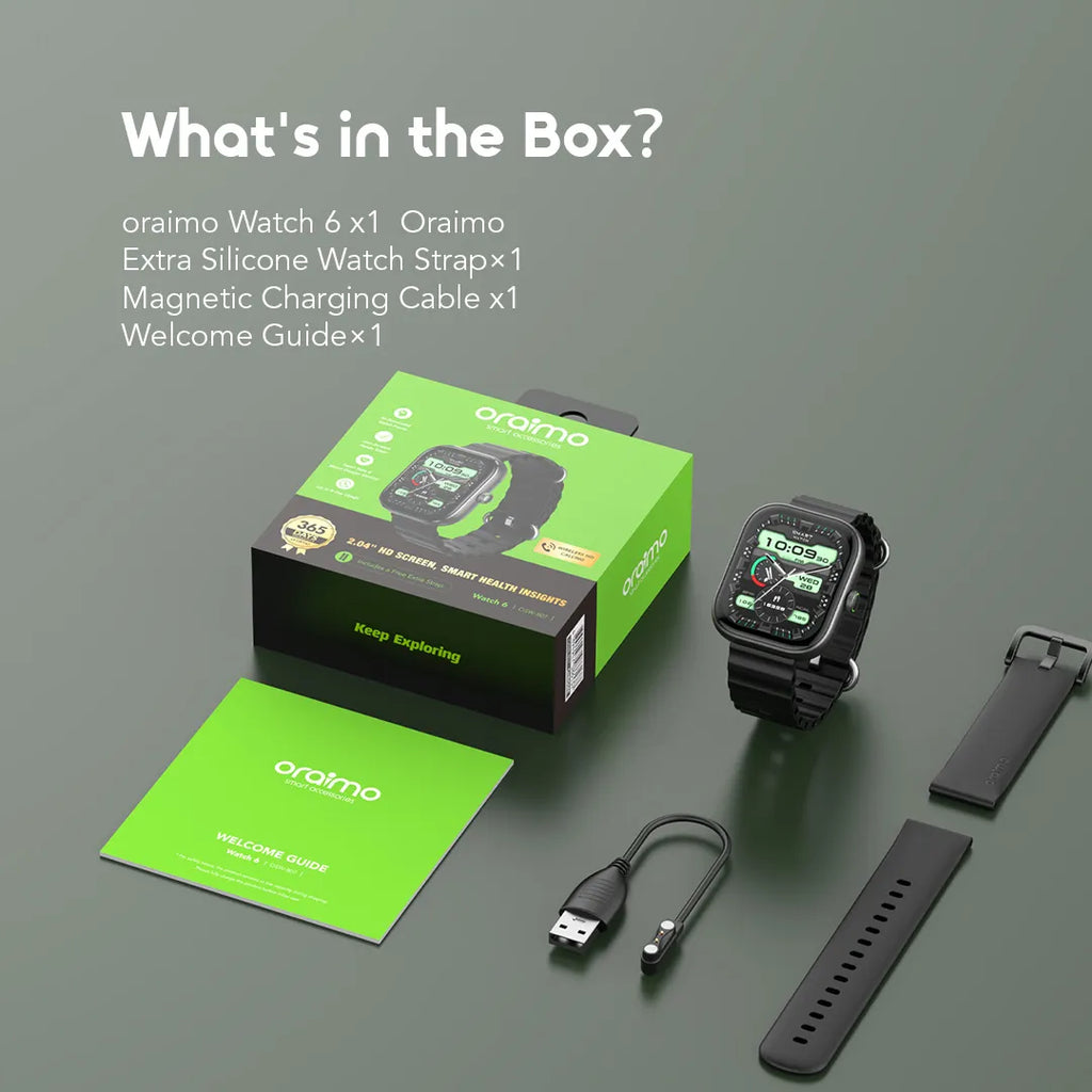 Oraimo Watch 6 Lite | OSW-809 - Black