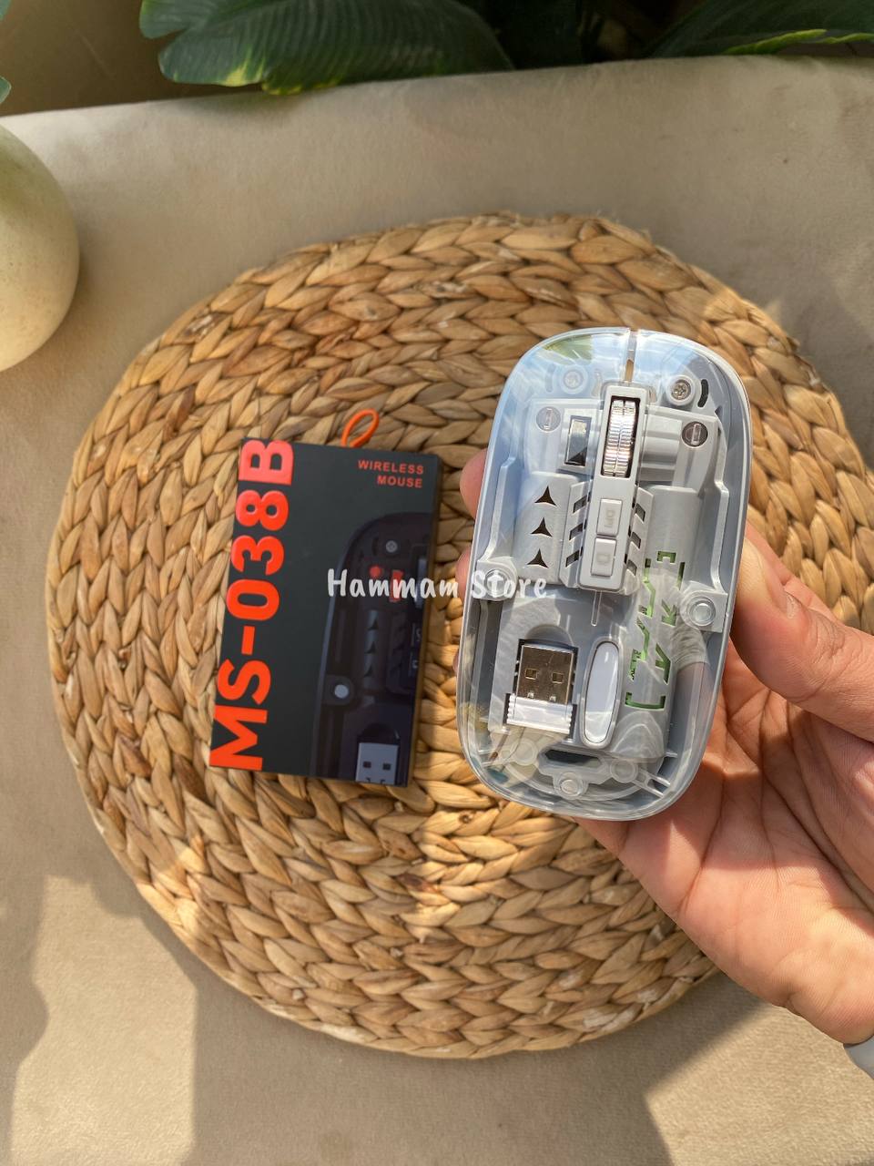 Wireless Mouse MS-038B - Transparent