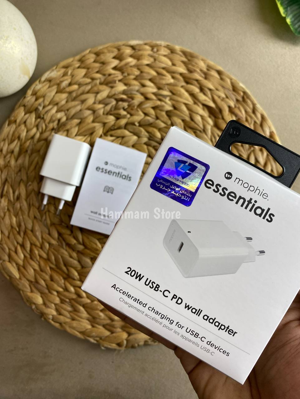 Mophie 20W Wall Adapter Fast Charging USB-C - White