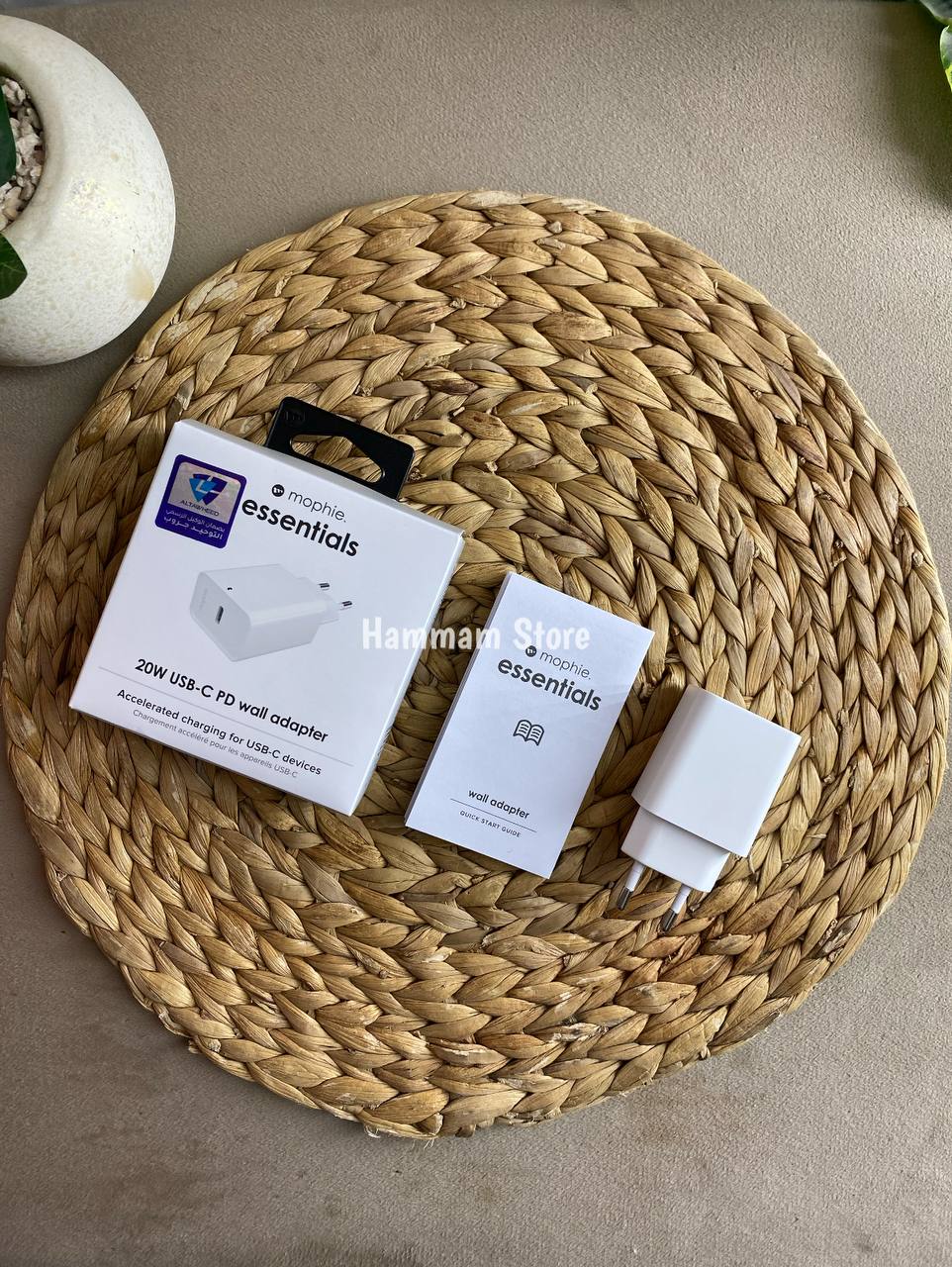 Mophie 20W Wall Adapter Fast Charging USB-C - White