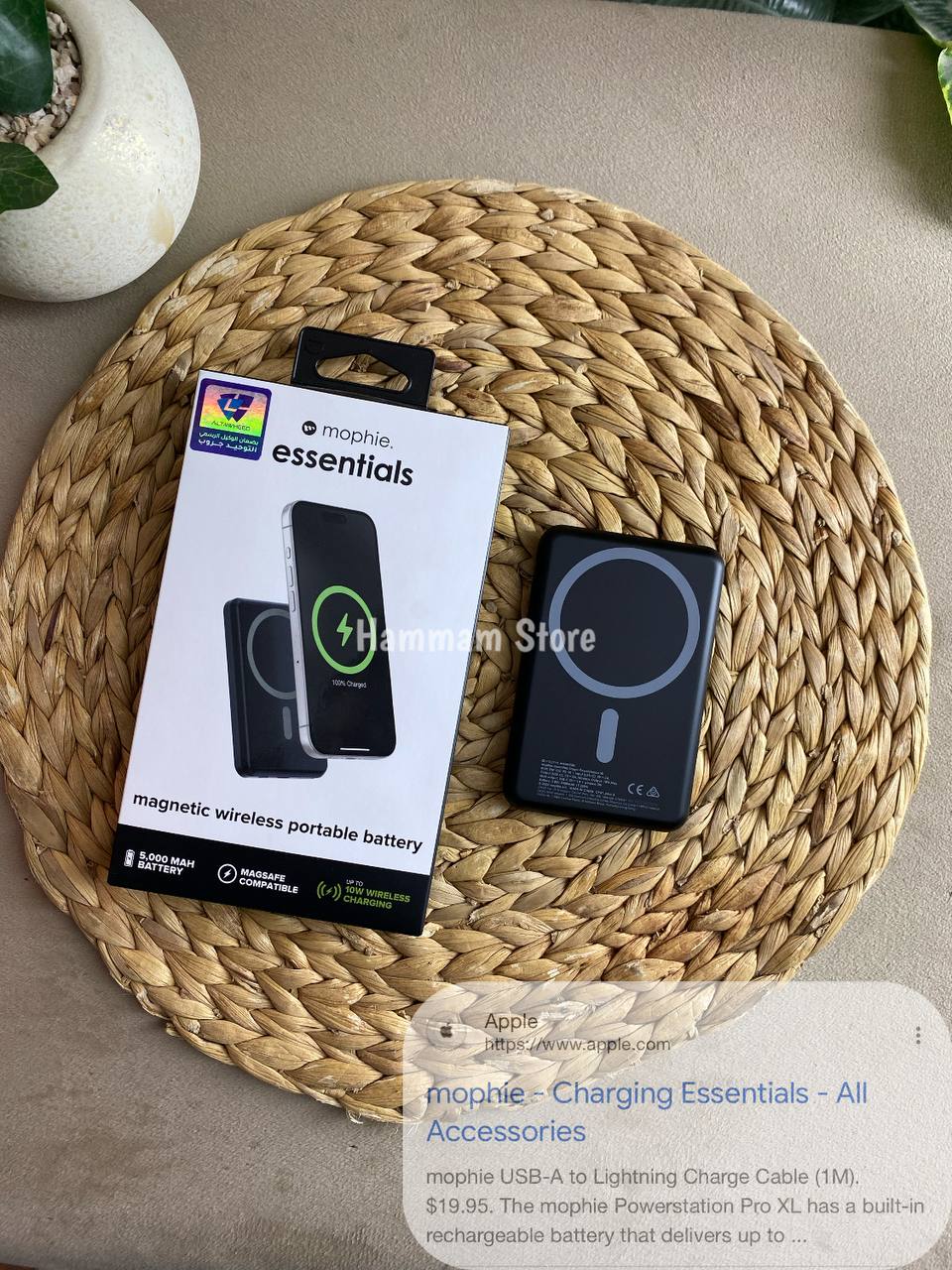 mophie magnetic wirelees 5000 mAh