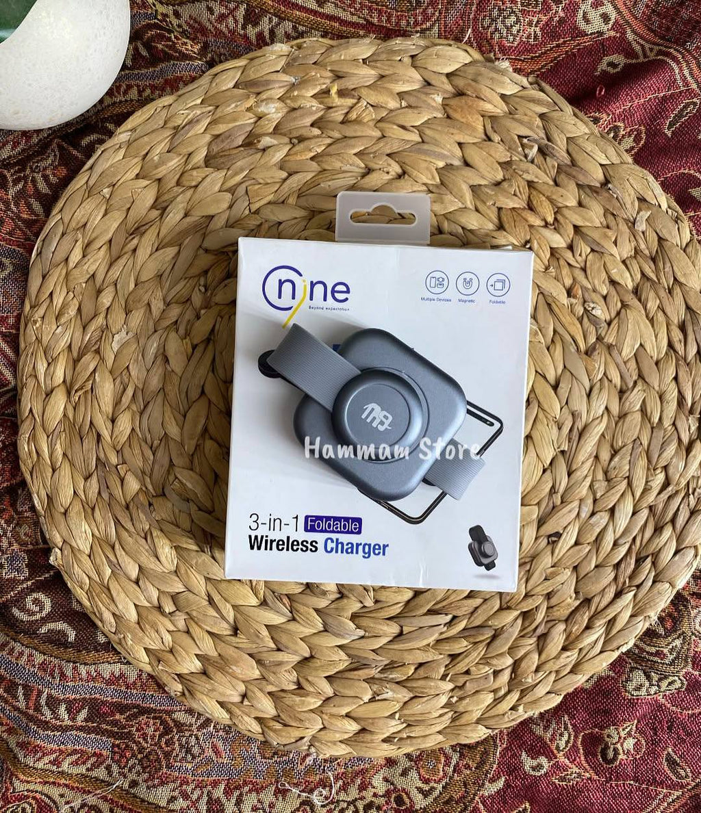 Nine Tec Wireless Charger 3in1 Foldable 15W
